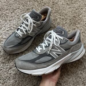 New Balance 990v6 Made In USA Grey Suede Running Shoes Men’s Size 11